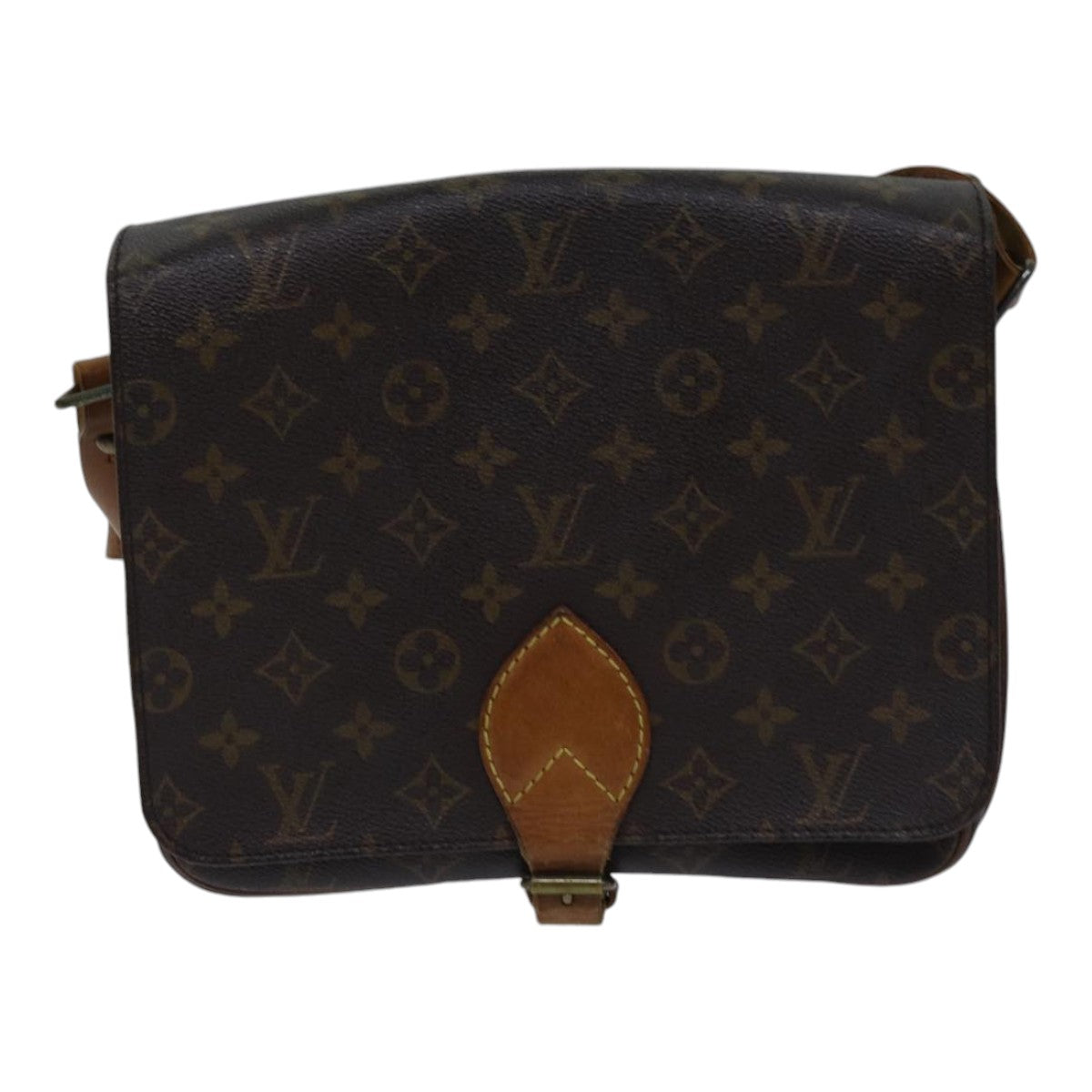 Louis Vuitton Cartouchière 26 Brown Canvas Shoulder Bag