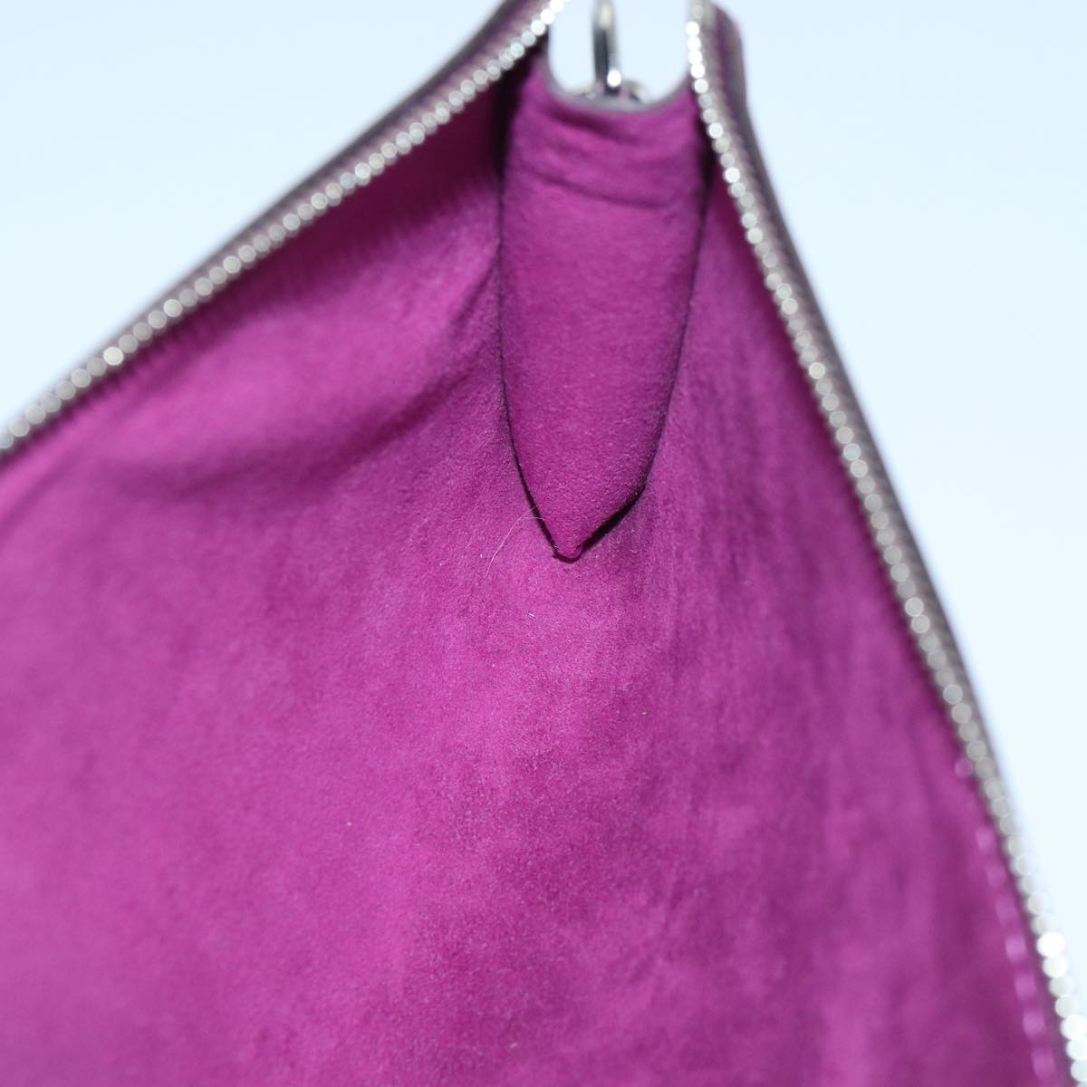 Louis Vuitton Pochette Accessoire Purple Leather Clutch Bag