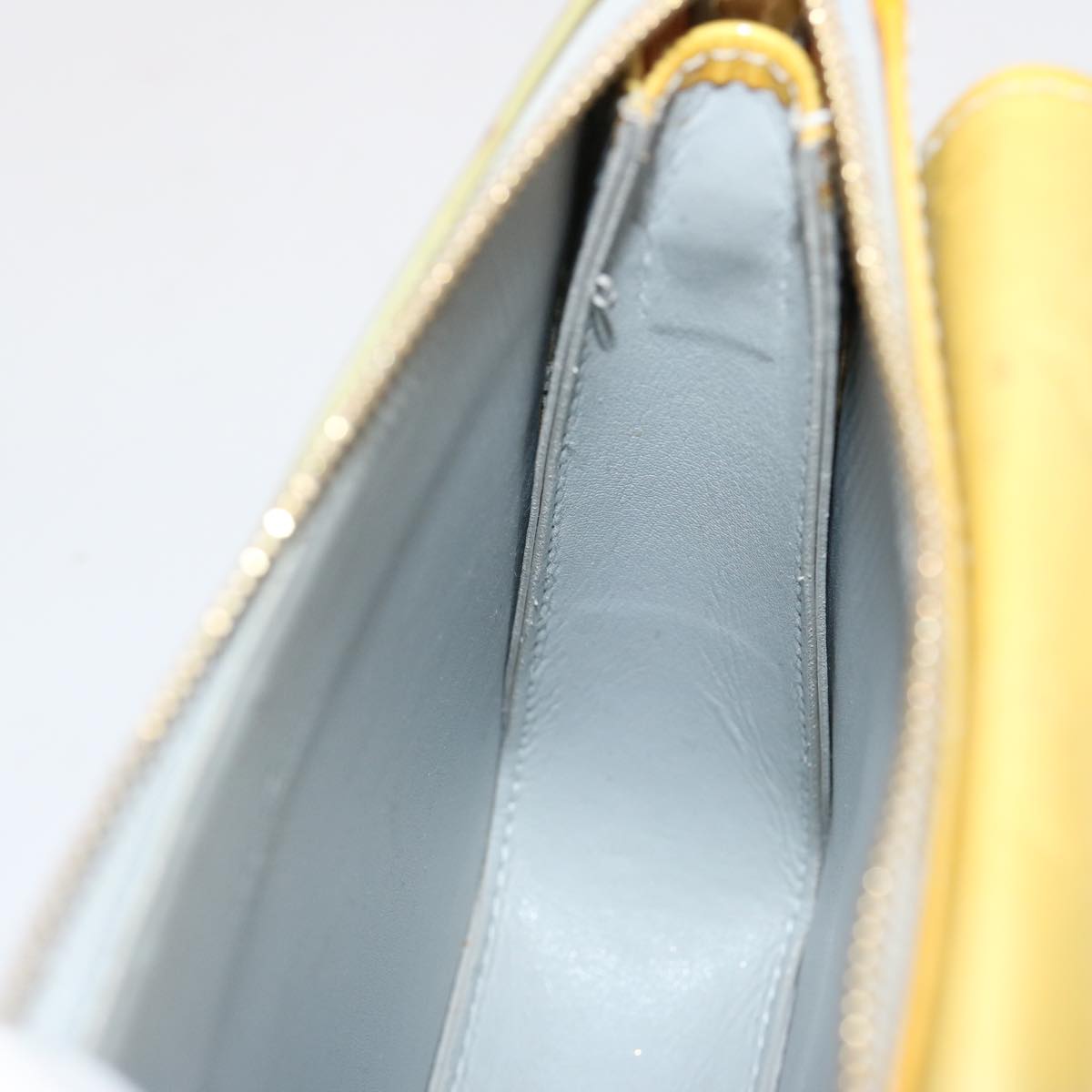 Louis Vuitton Mott Yellow Patent Leather Shoulder Bag