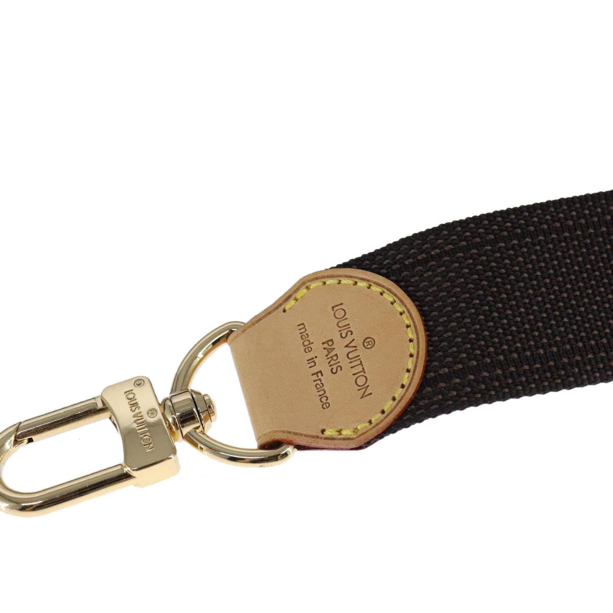 Louis Vuitton Shoulder Strap Brown Canvas Bag Jewelry
