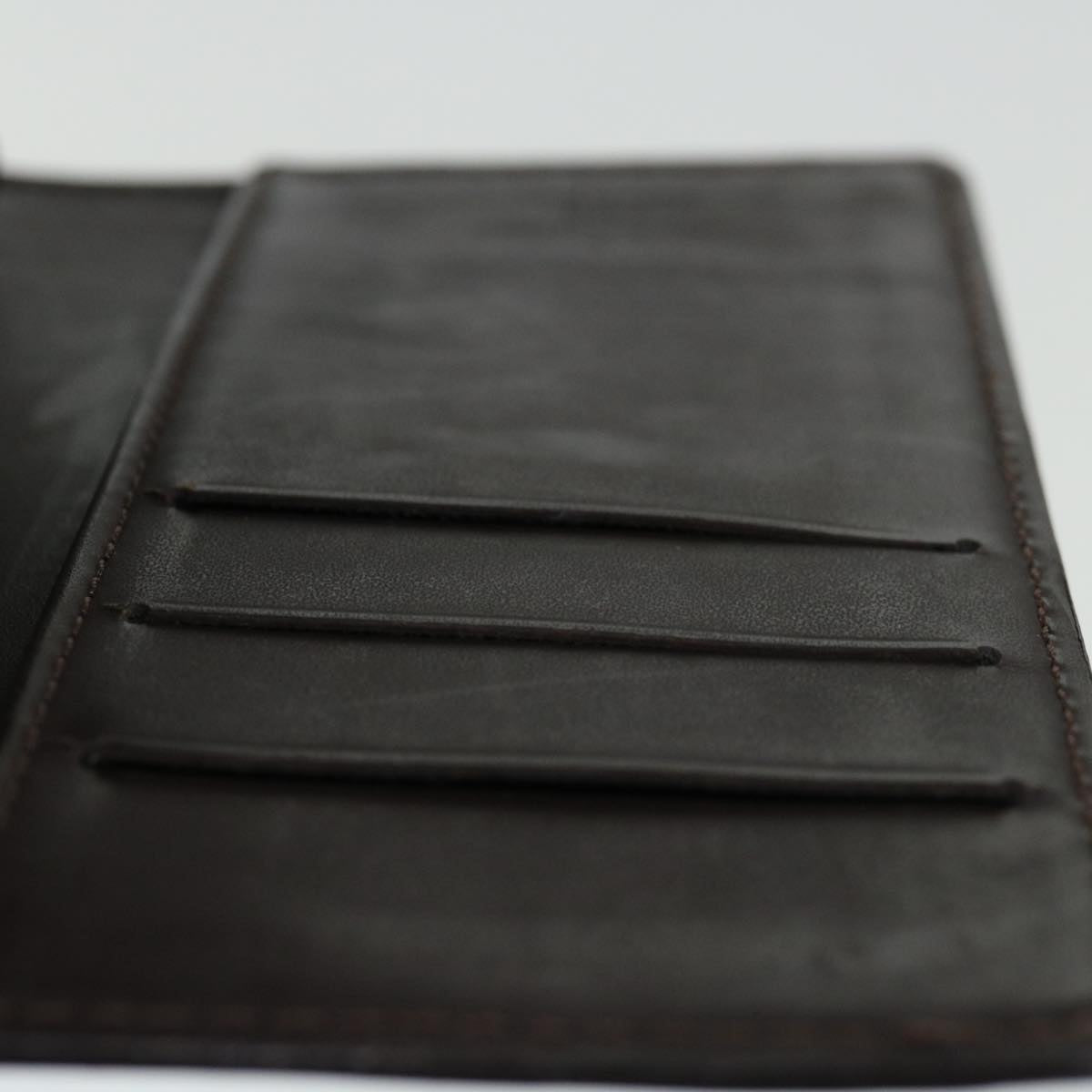 Louis Vuitton Agenda Cover Black Leather Wallet