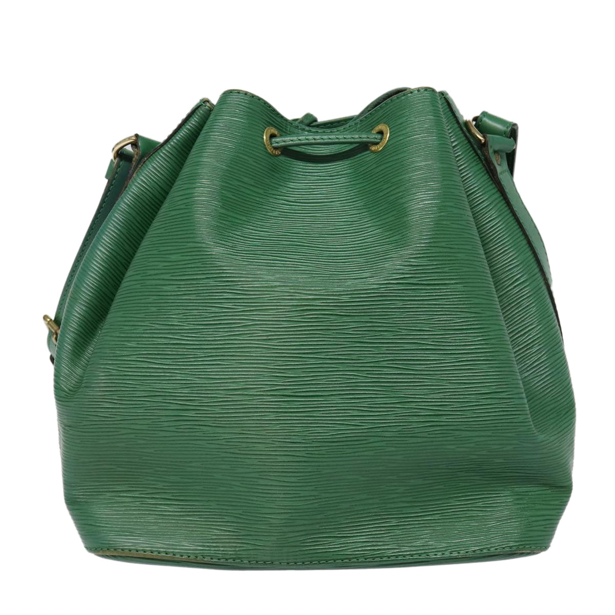 Louis Vuitton Noé Green Leather Shoulder Bag