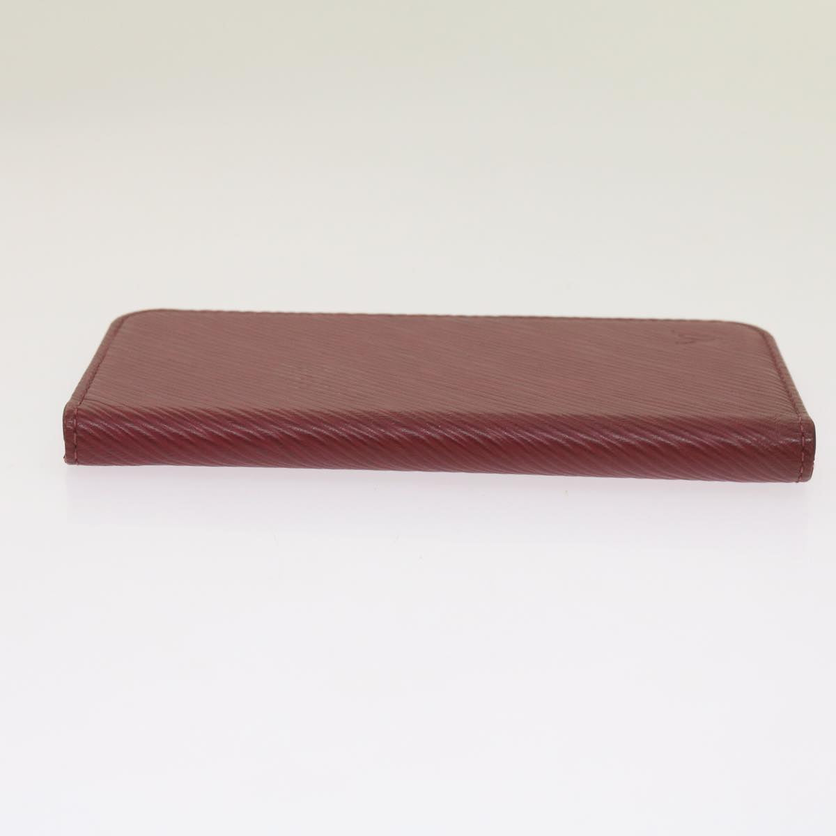 Louis Vuitton Iphone Case Burgundy Leather Phone Jewelry