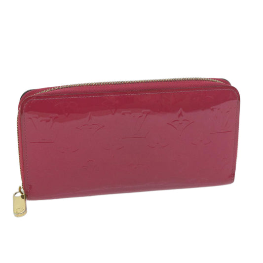 Louis Vuitton Zippy Wallet Pink Patent Leather Wallet