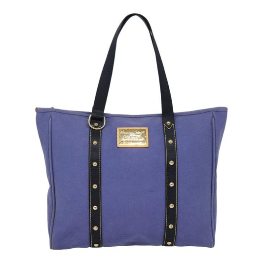 Louis Vuitton Antigua Navy Canvas Tote Bag