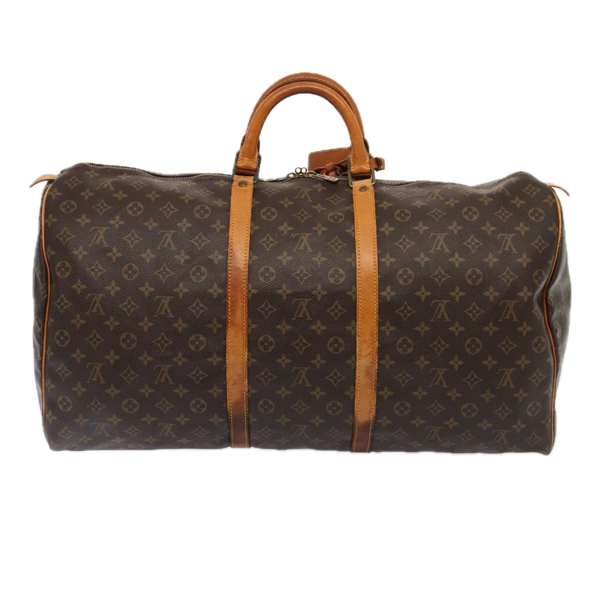 Louis Vuitton Keepall 60 Brown Canvas Travel Bag