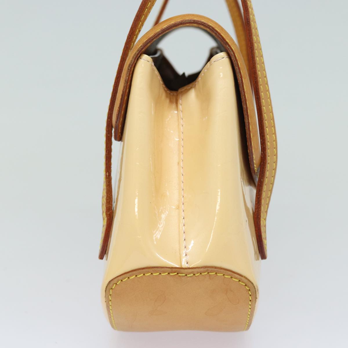 Louis Vuitton Biscayne Bay Camel Patent Leather Shoulder Bag