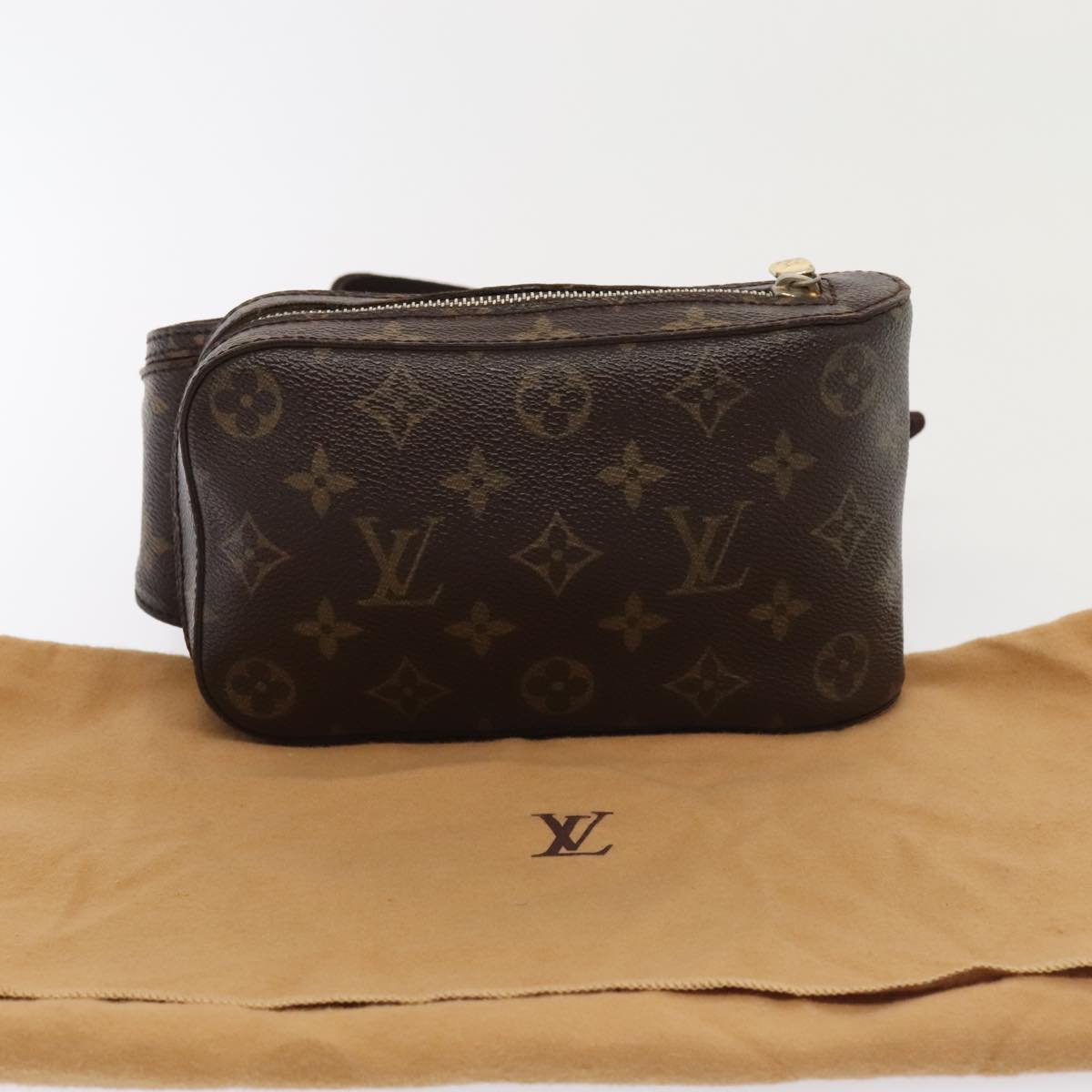Louis Vuitton Geronimos Brown Canvas Clutch Bag