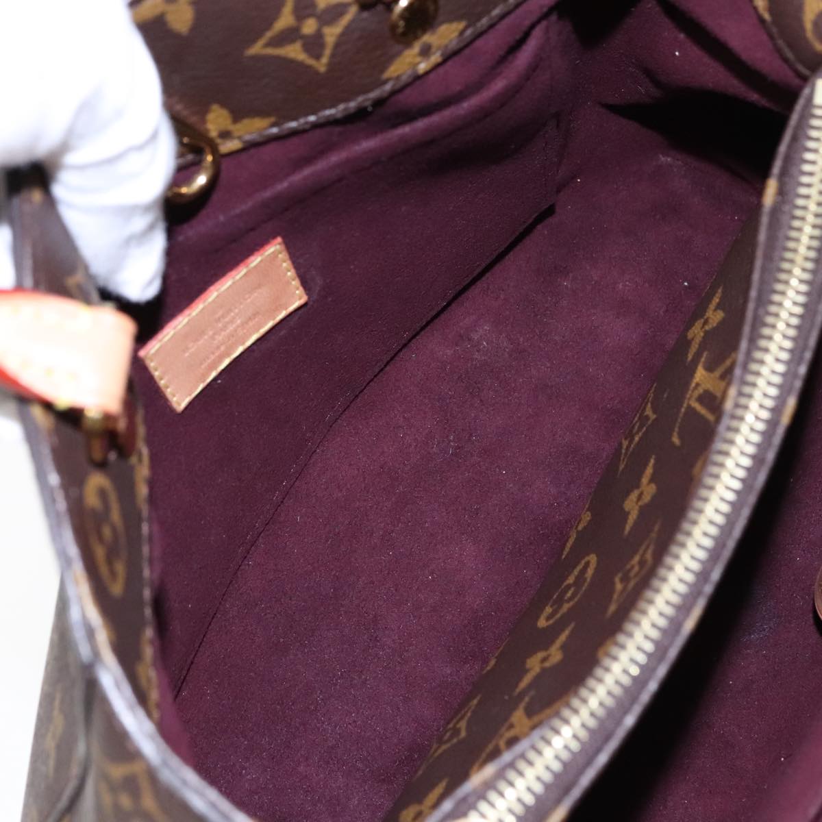 Louis Vuitton Montaigne Brown Canvas Handbag