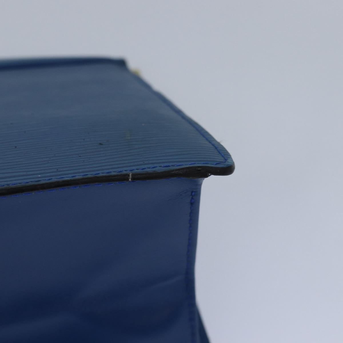 Louis Vuitton Trousse Makeup Blue Leather Clutch Bag