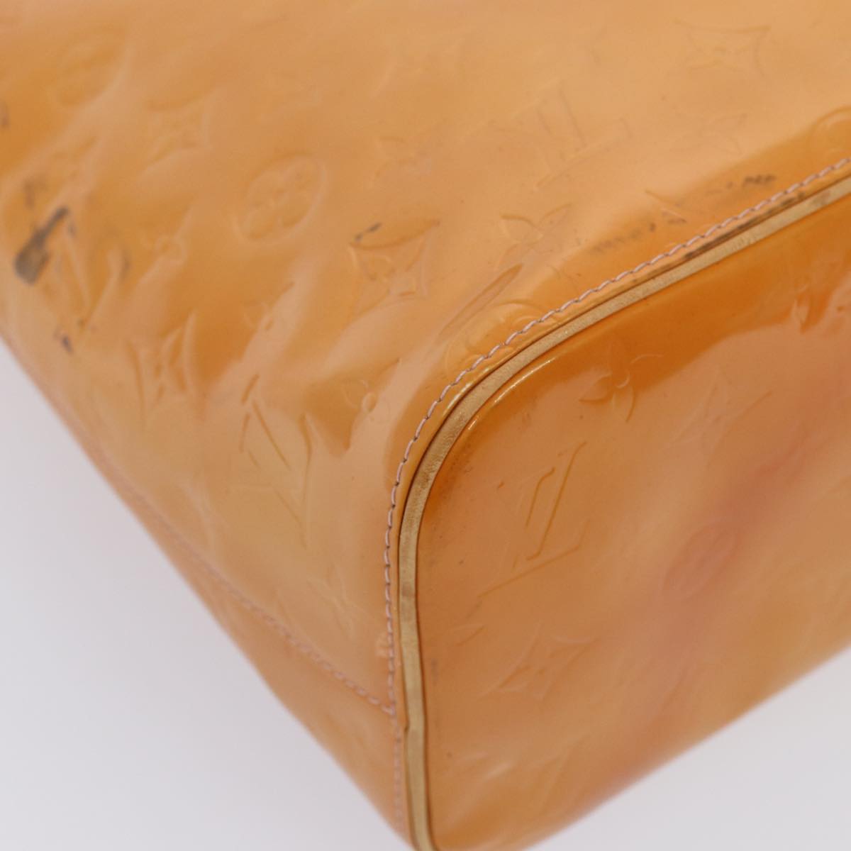 Louis Vuitton Houston Brown Patent Leather Handbag