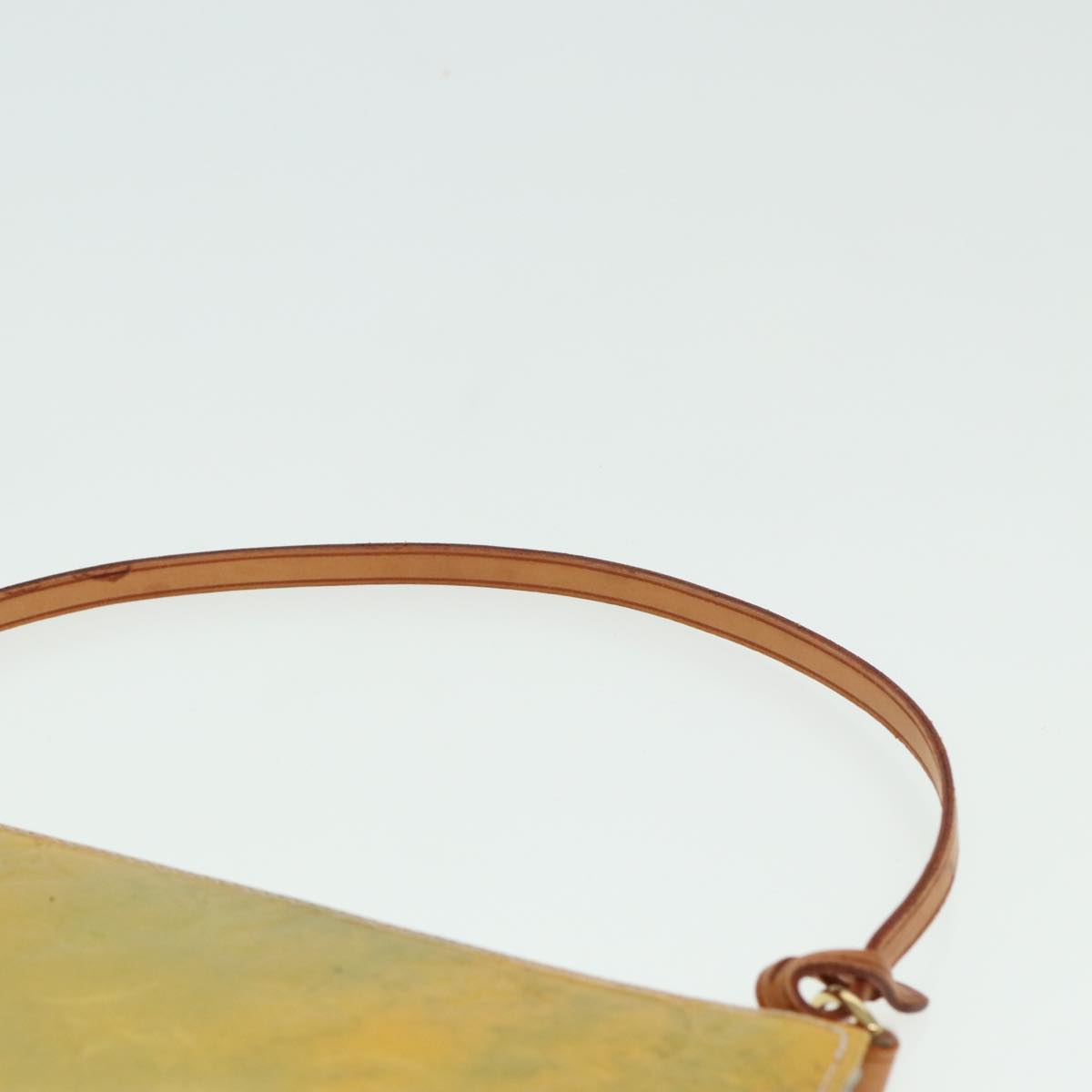 Louis Vuitton Lexington Yellow Patent Leather Clutch Bag