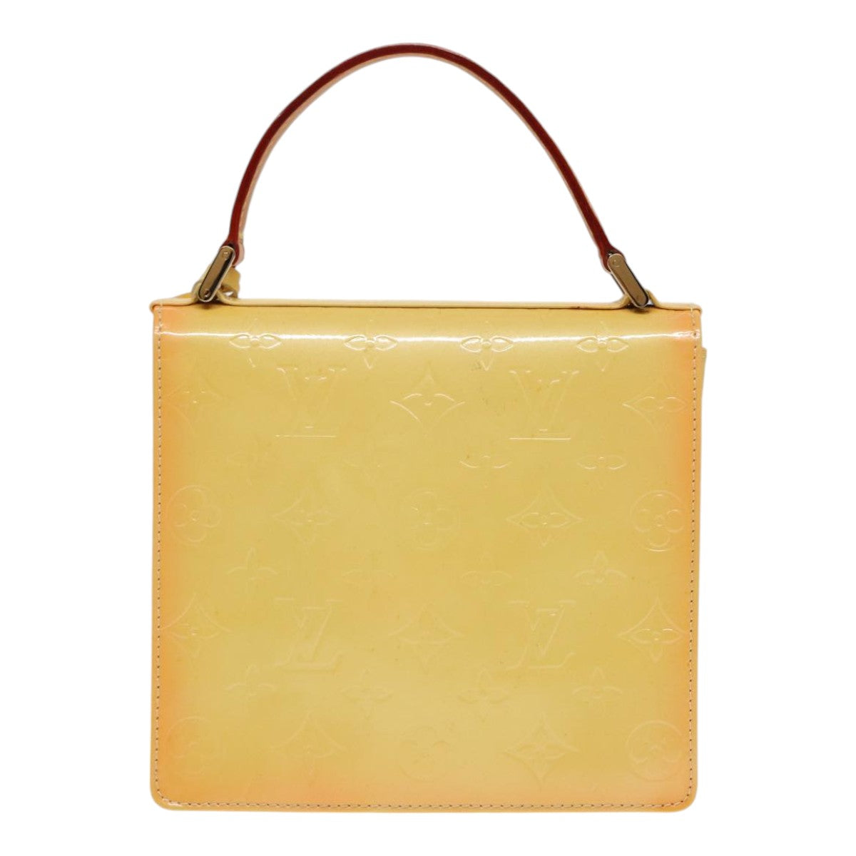 Louis Vuitton Spring Street Yellow Patent Leather Handbag