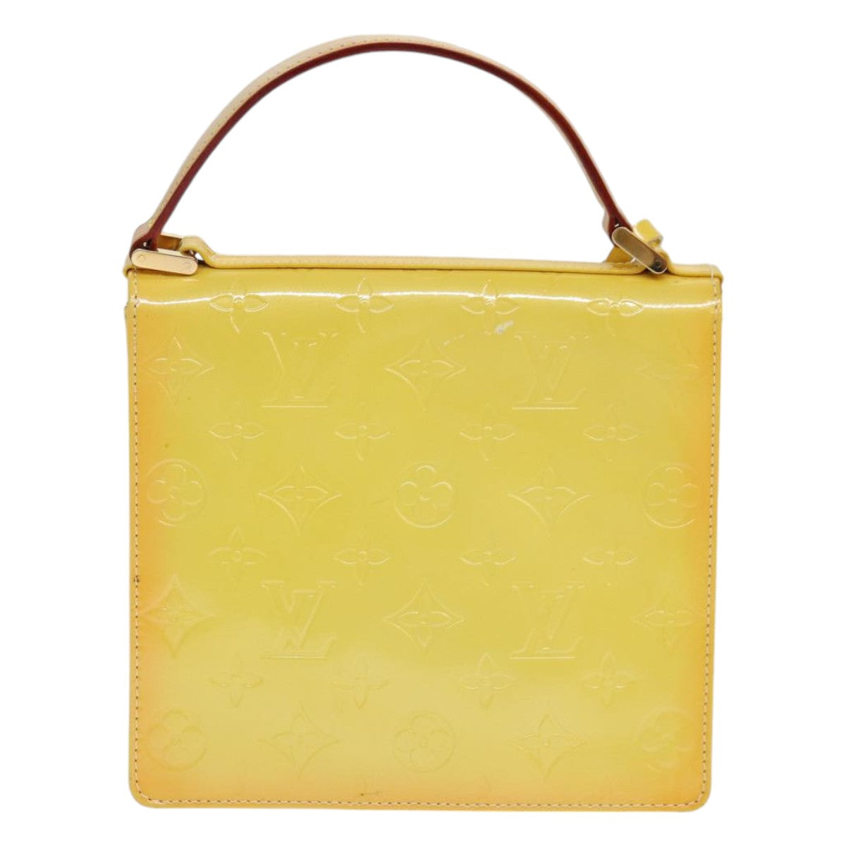 Louis Vuitton Spring Street Yellow Patent Leather Handbag
