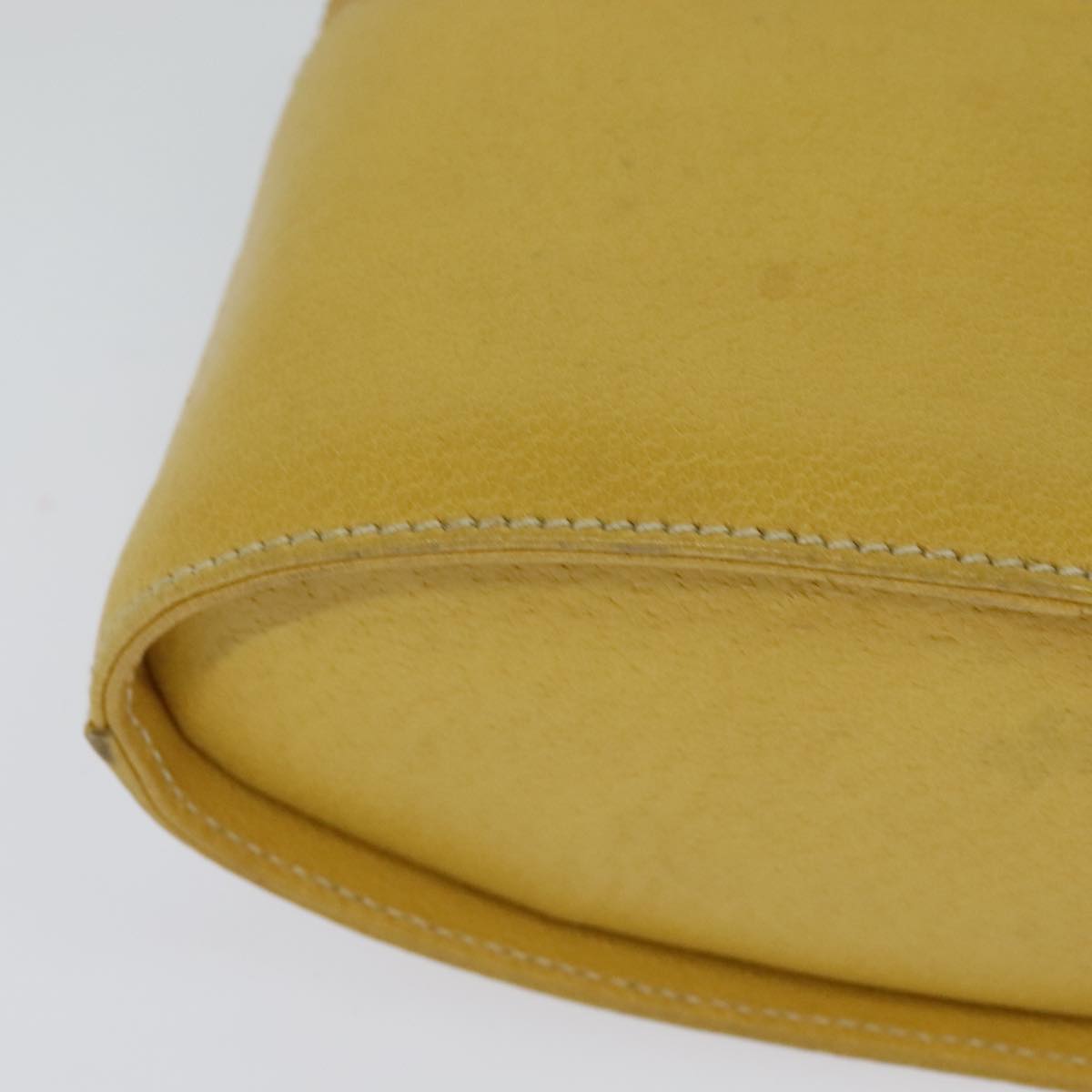 Gucci Bamboo Yellow Leather Clutch Bag