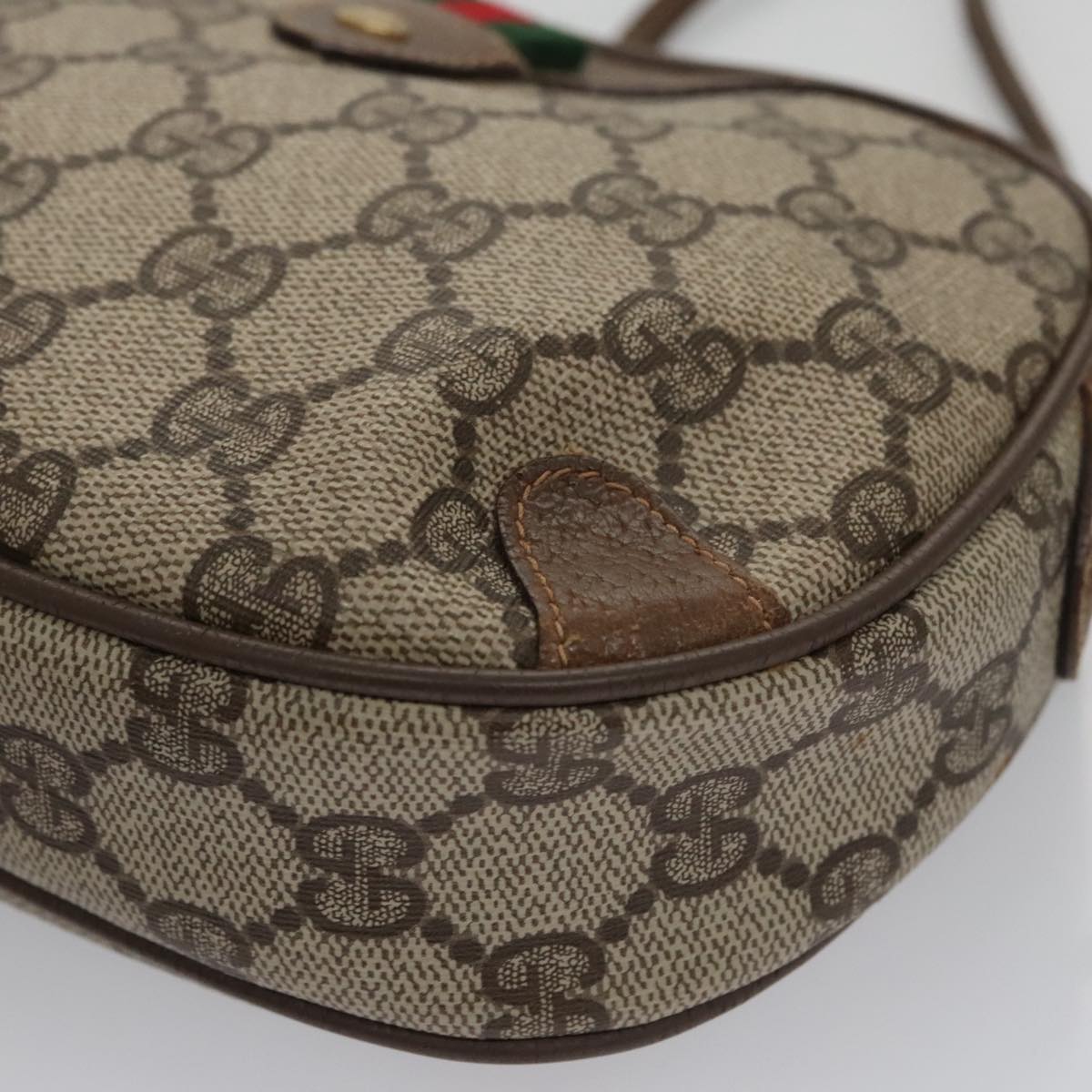 Gucci Sherry Beige Canvas Shoulder Bag