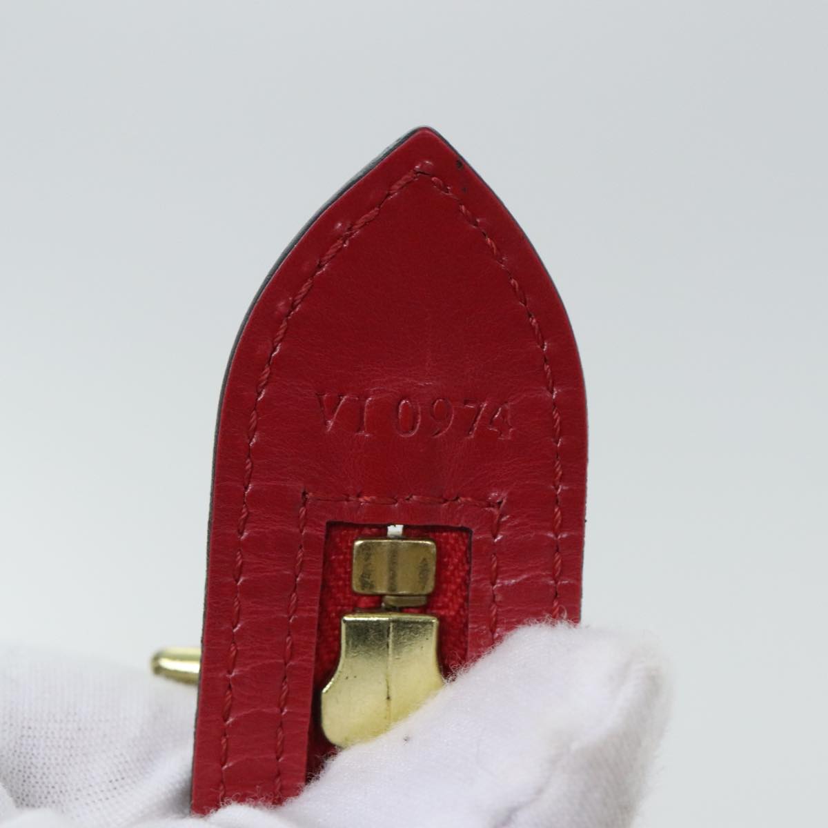 Louis Vuitton Saint Jacques Red Leather Handbag