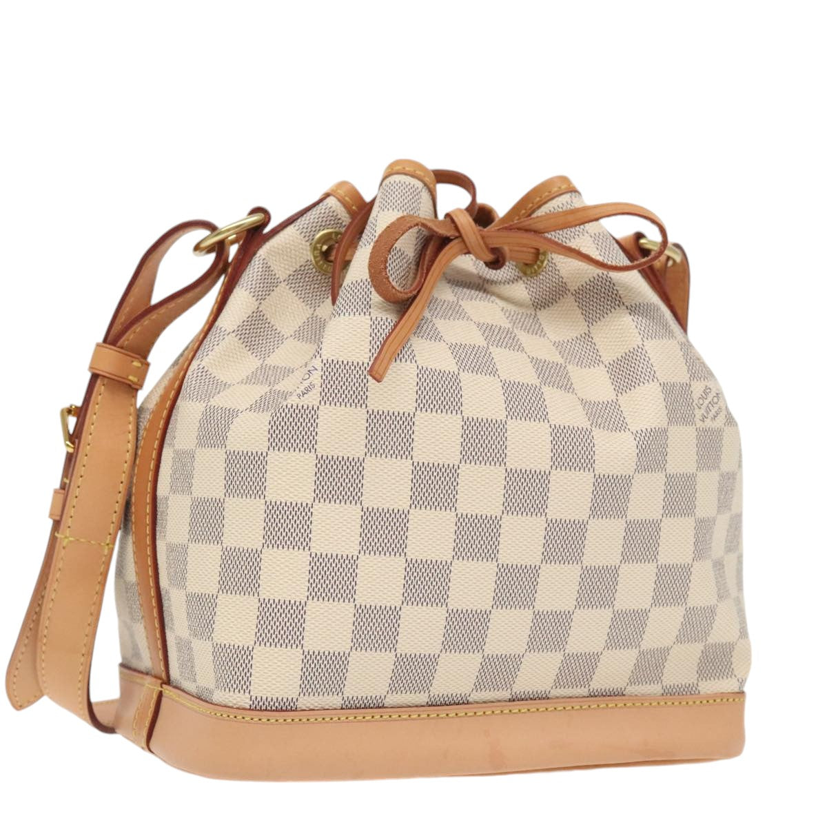 Louis Vuitton Noé White Canvas Shoulder Bag