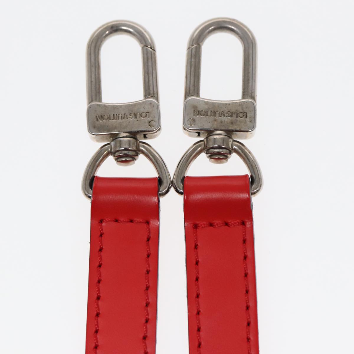 Louis Vuitton Shoulder Strap Red Leather Bag Jewelry