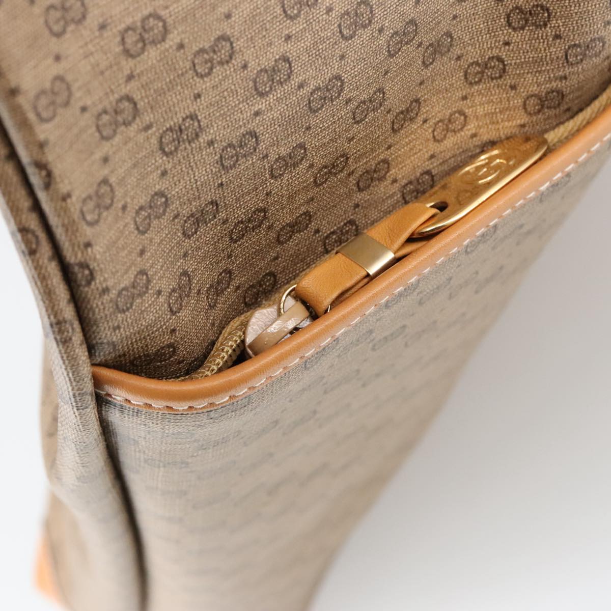 Gucci Micro Small Gg Canvas Beige Canvas Tote Bag