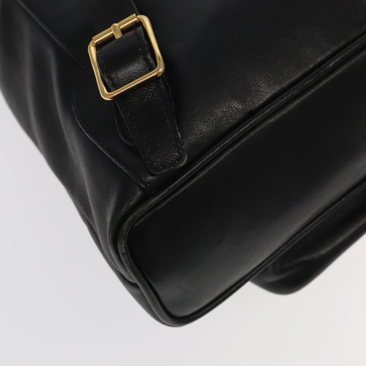 Gucci Bamboo Black Leather Backpack Bag