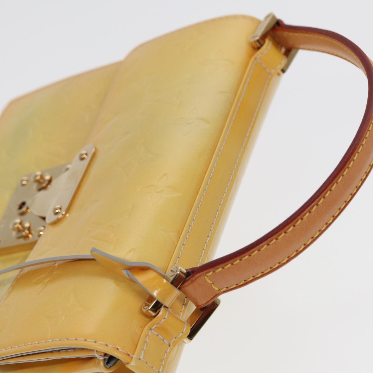 Louis Vuitton Spring Street Yellow Patent Leather Handbag