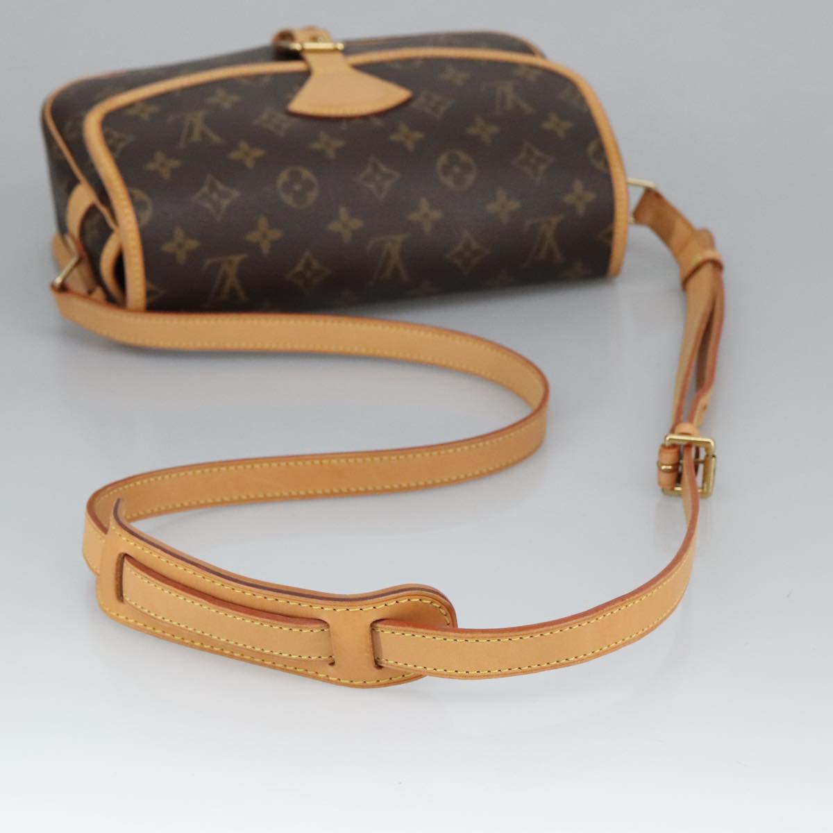 Louis Vuitton Sologne Brown Canvas Shoulder Bag
