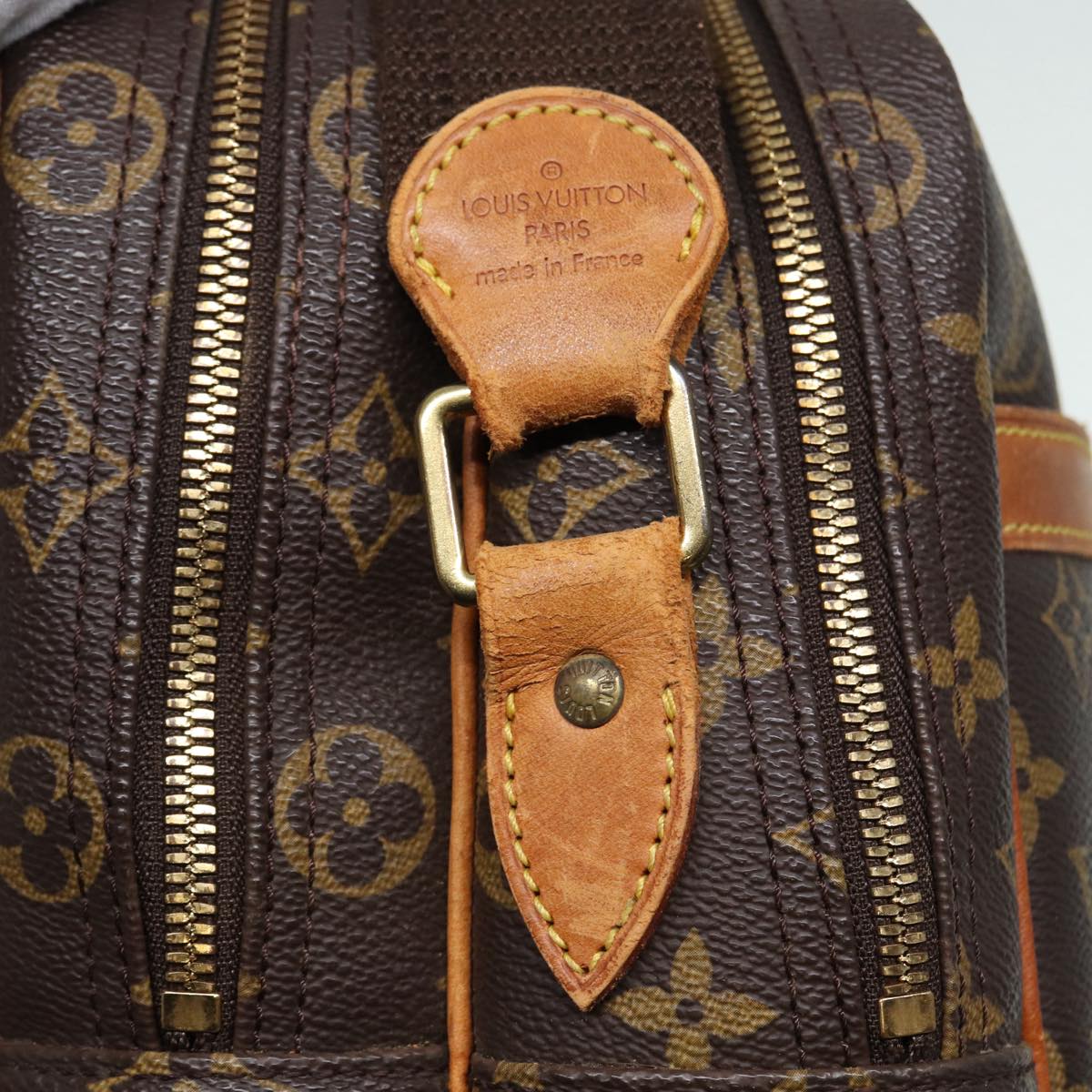 Louis Vuitton Reporter Brown Canvas Shoulder Bag