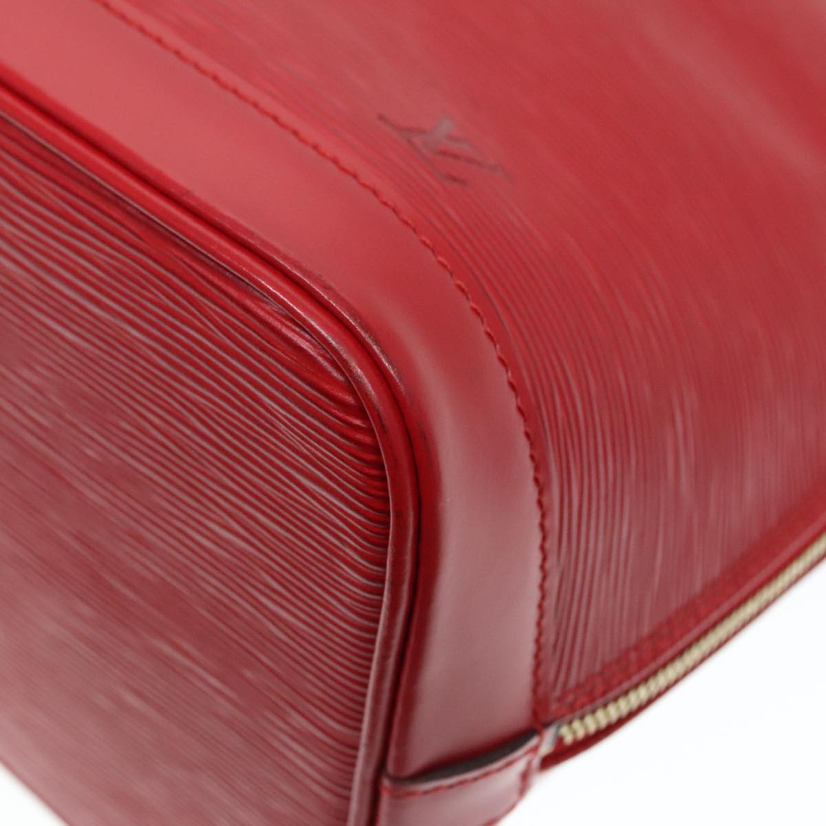 Louis Vuitton Alma Red Leather Handbag