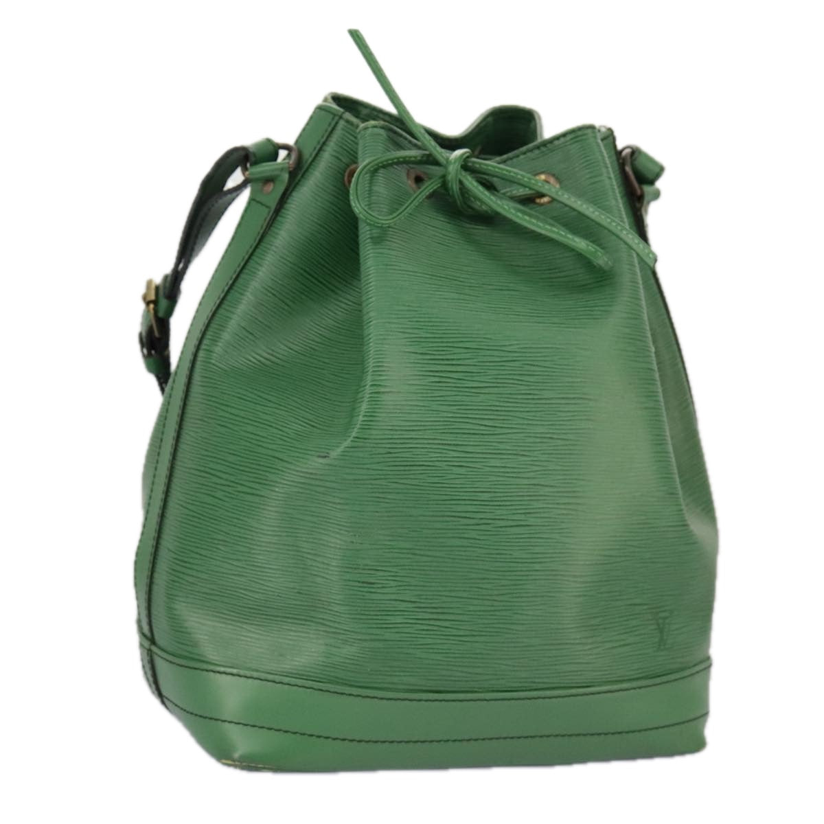 Louis Vuitton Noé Green Leather Shoulder Bag