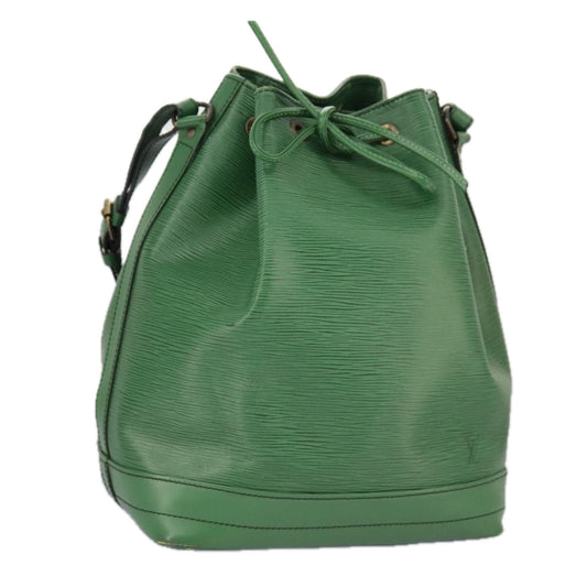 Louis Vuitton Noé Green Leather Shoulder Bag