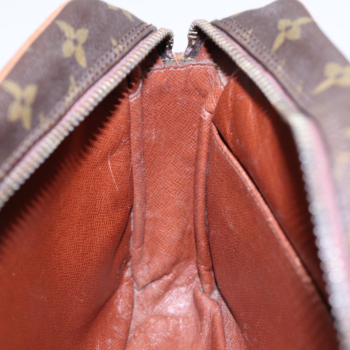 Louis Vuitton Compiegne 28 Brown Canvas Clutch Bag