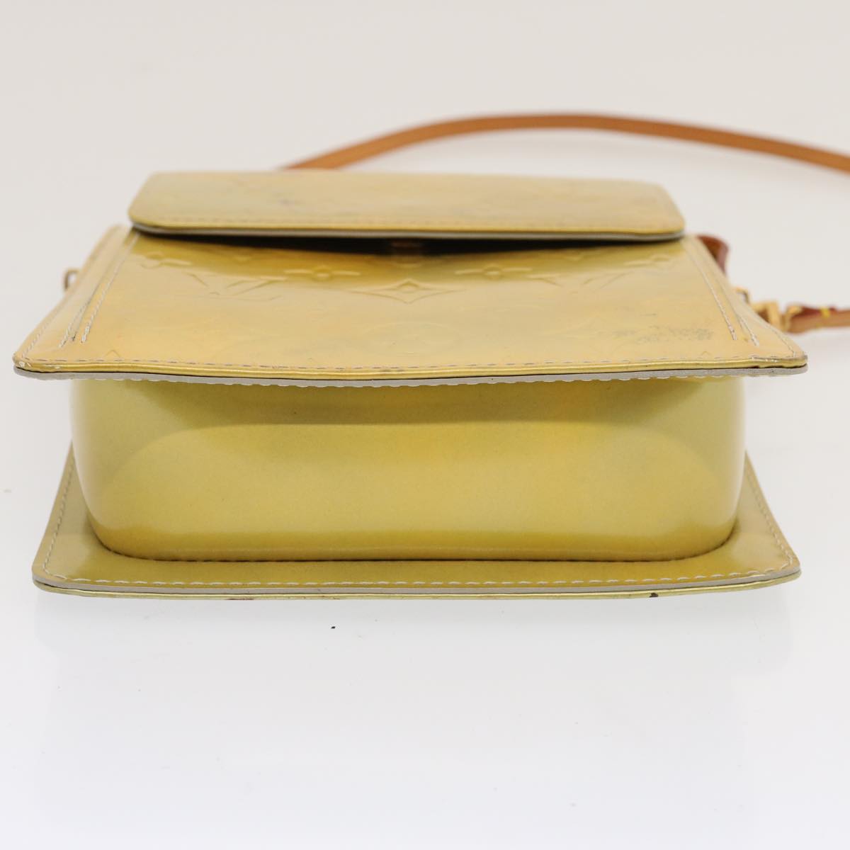 Louis Vuitton Mott Yellow Patent Leather Shoulder Bag