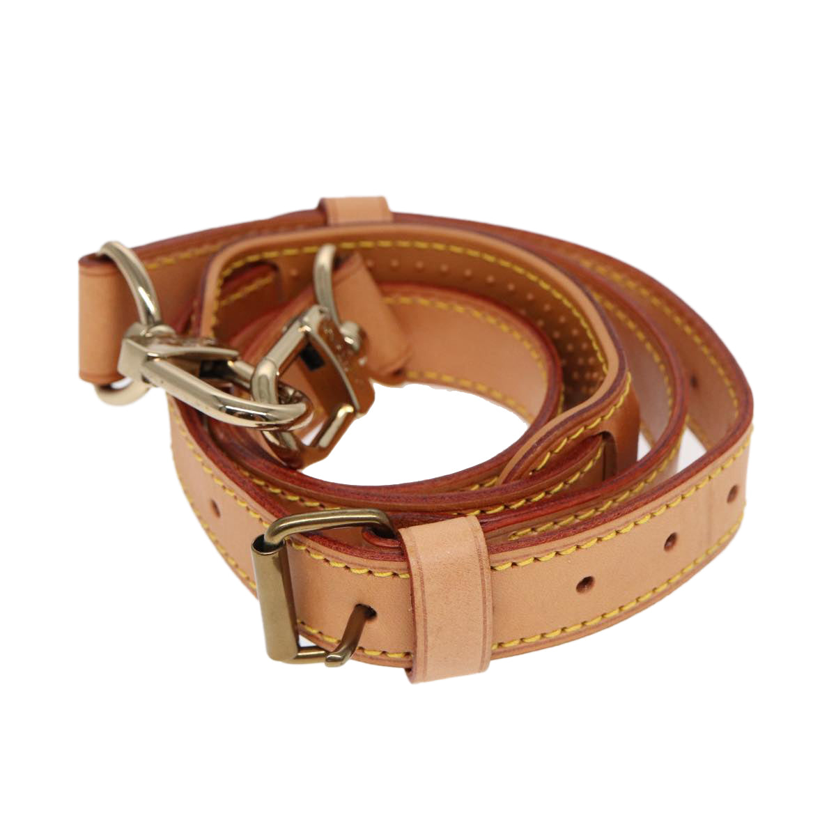 Louis Vuitton Bandoulière De Sac Beige Leather Bag Jewelry