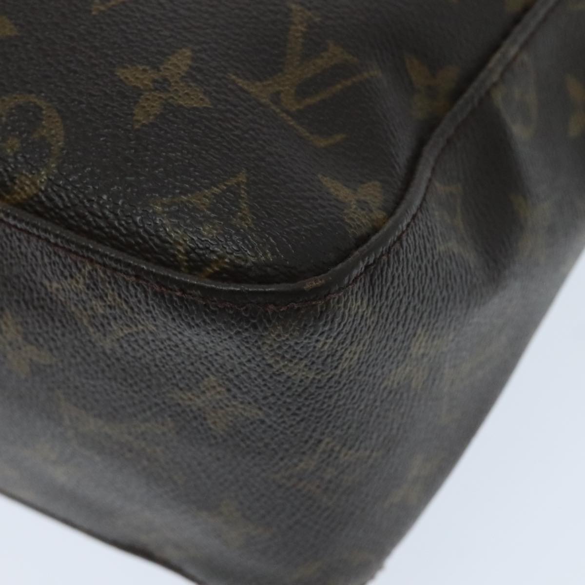 Louis Vuitton Looping Gm Brown Canvas Shoulder Bag