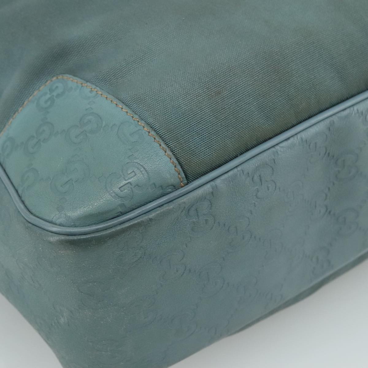 Gucci Gg Canvas Turquoise Canvas Shoulder Bag