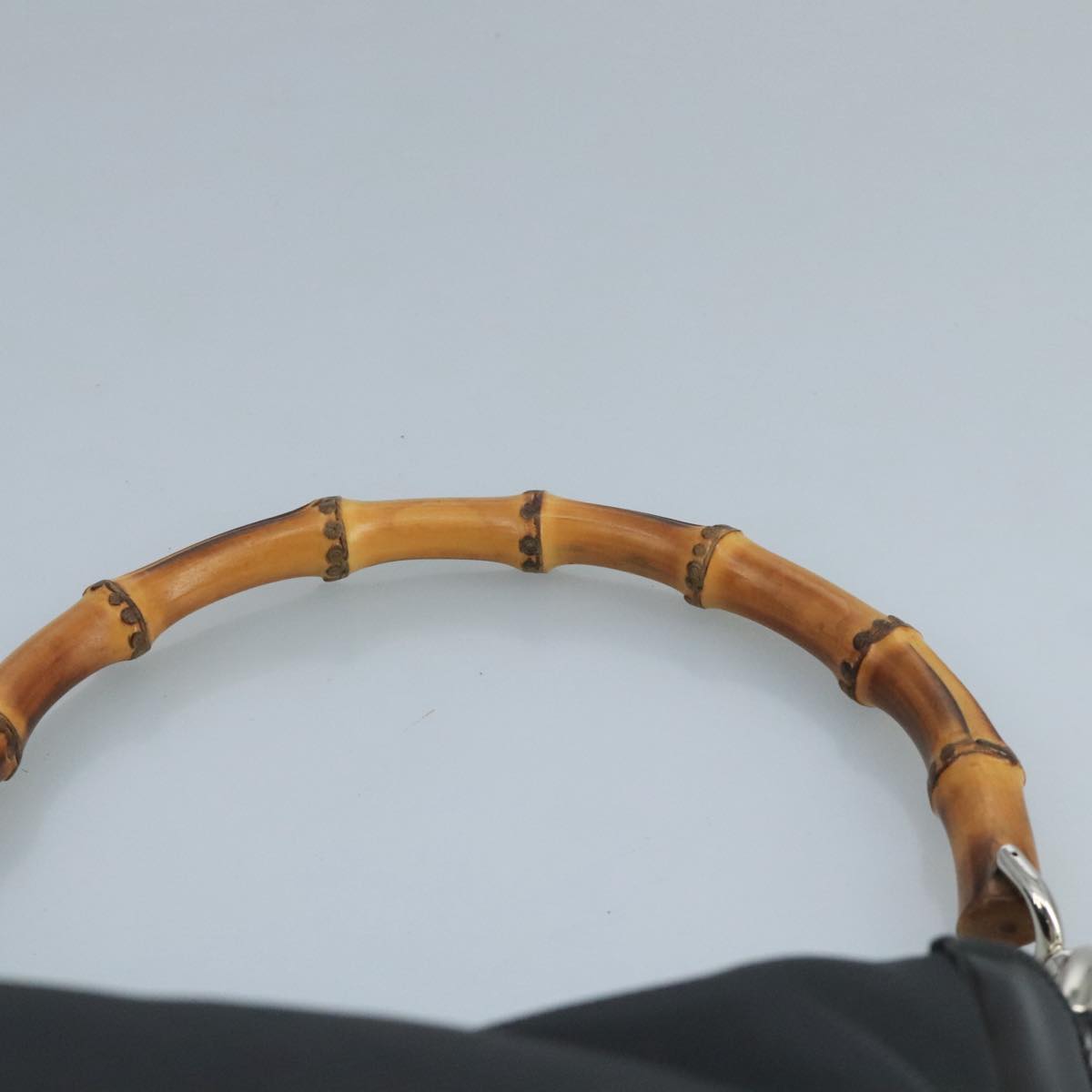 Gucci Bamboo Black Synthetic Handbag
