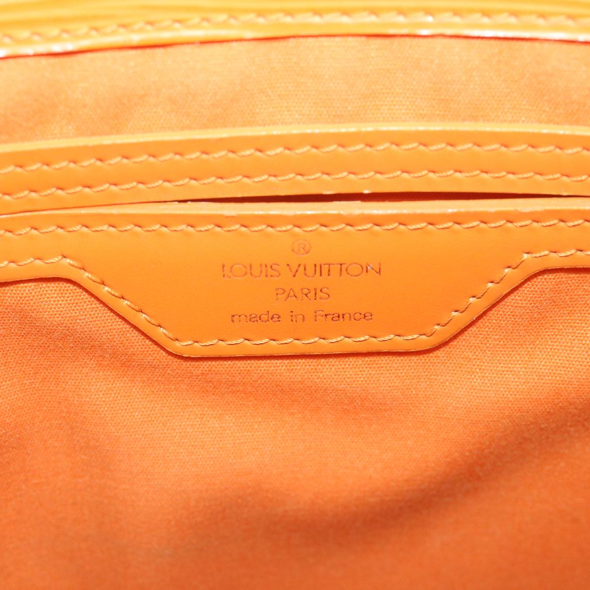 Louis Vuitton Sac Plat Orange Leather Handbag