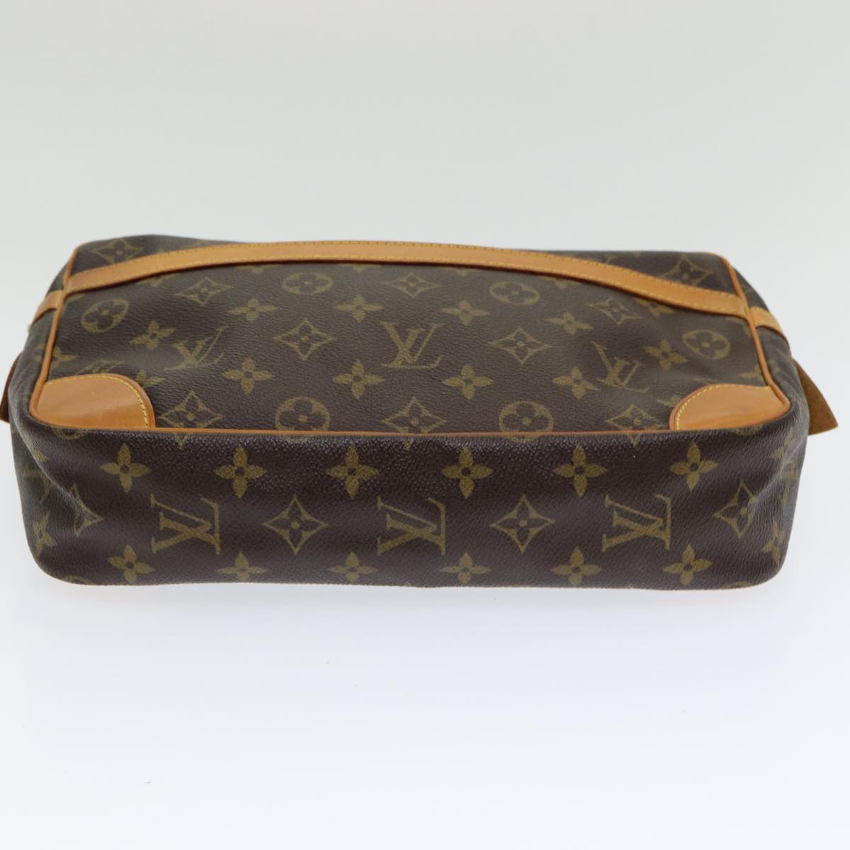 Louis Vuitton Compiegne 28 Brown Canvas Clutch Bag