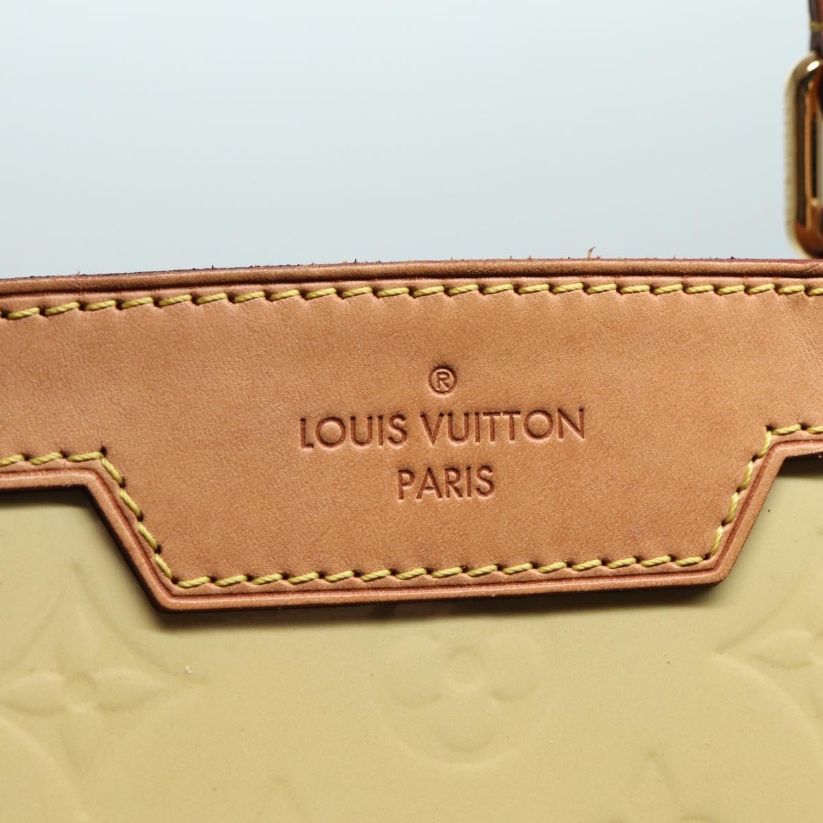 Louis Vuitton Brea Yellow Patent Leather Handbag