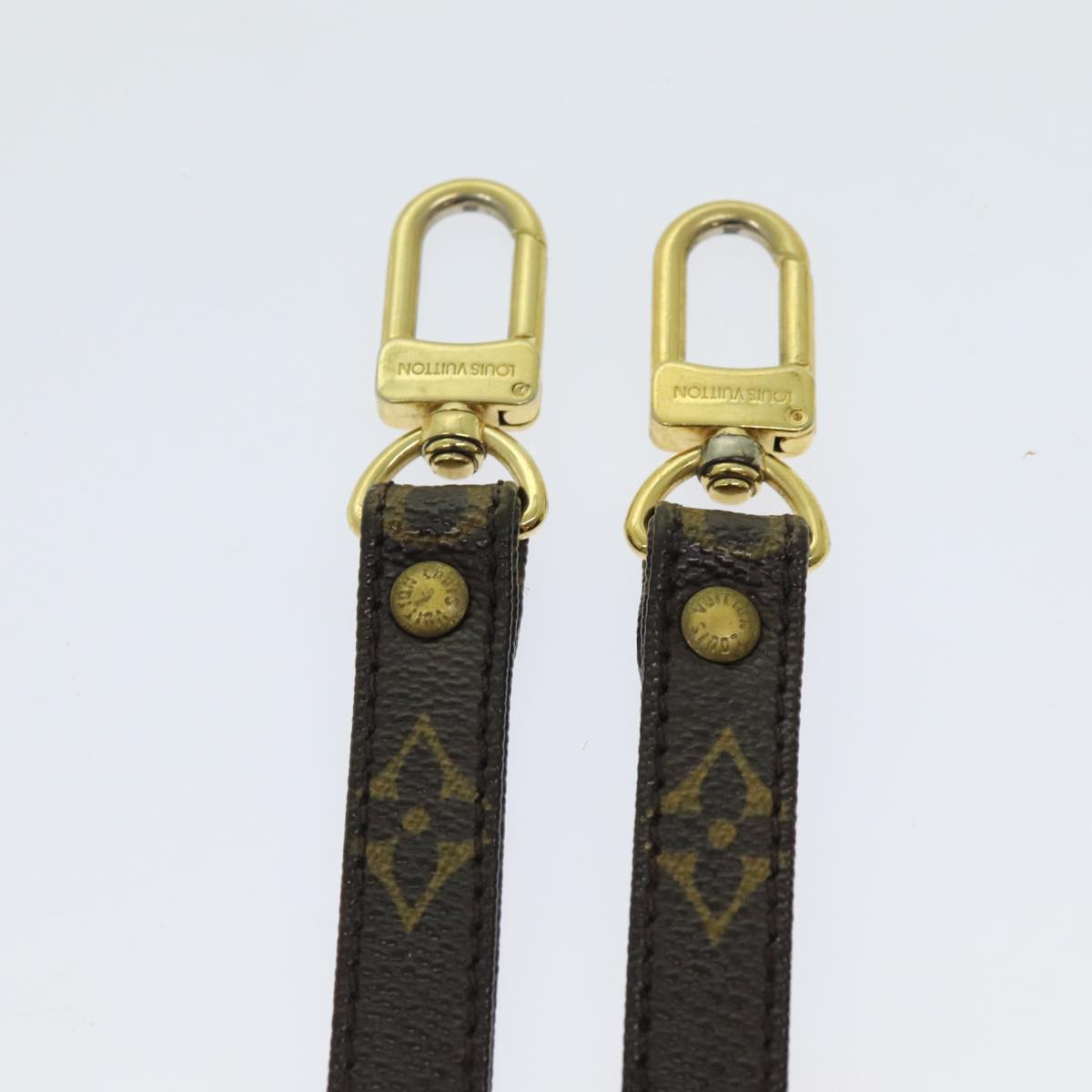 Louis Vuitton Shoulder Strap Brown Canvas Bag Jewelry