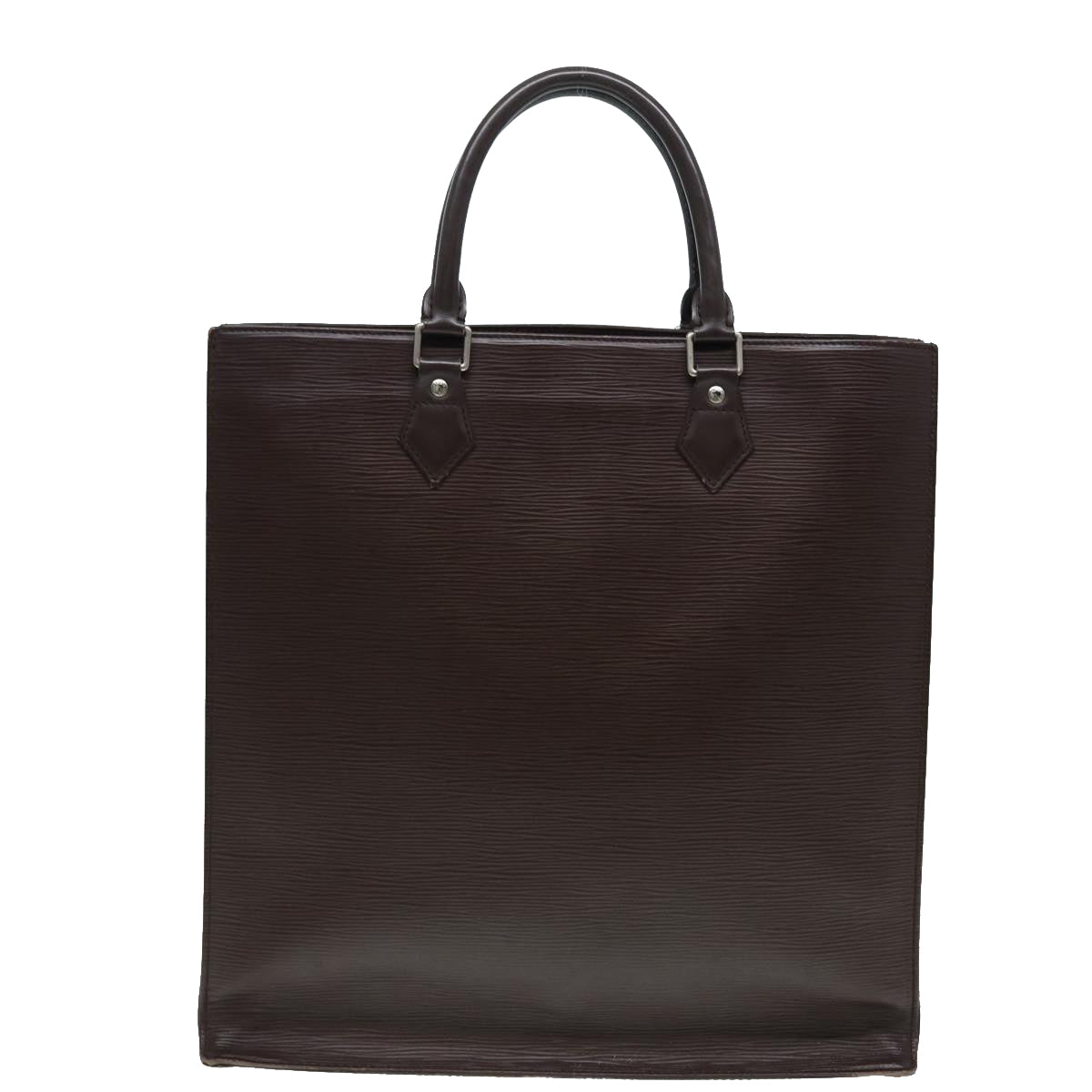 Louis Vuitton Sac Plat Brown Leather Handbag