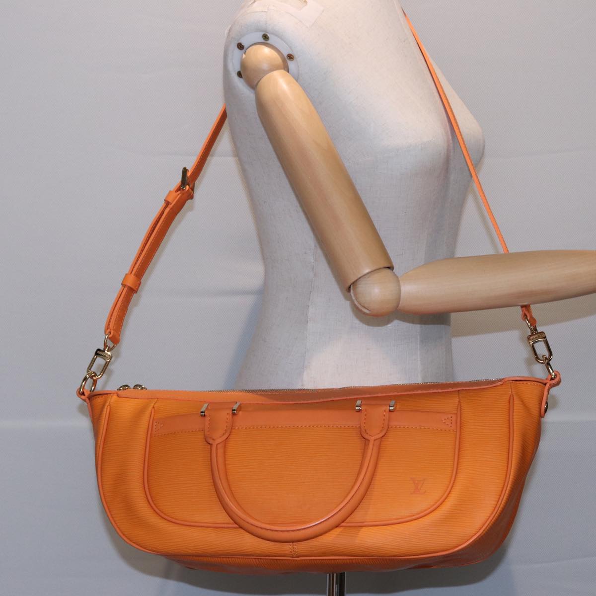 Louis Vuitton Danura Orange Leather Handbag