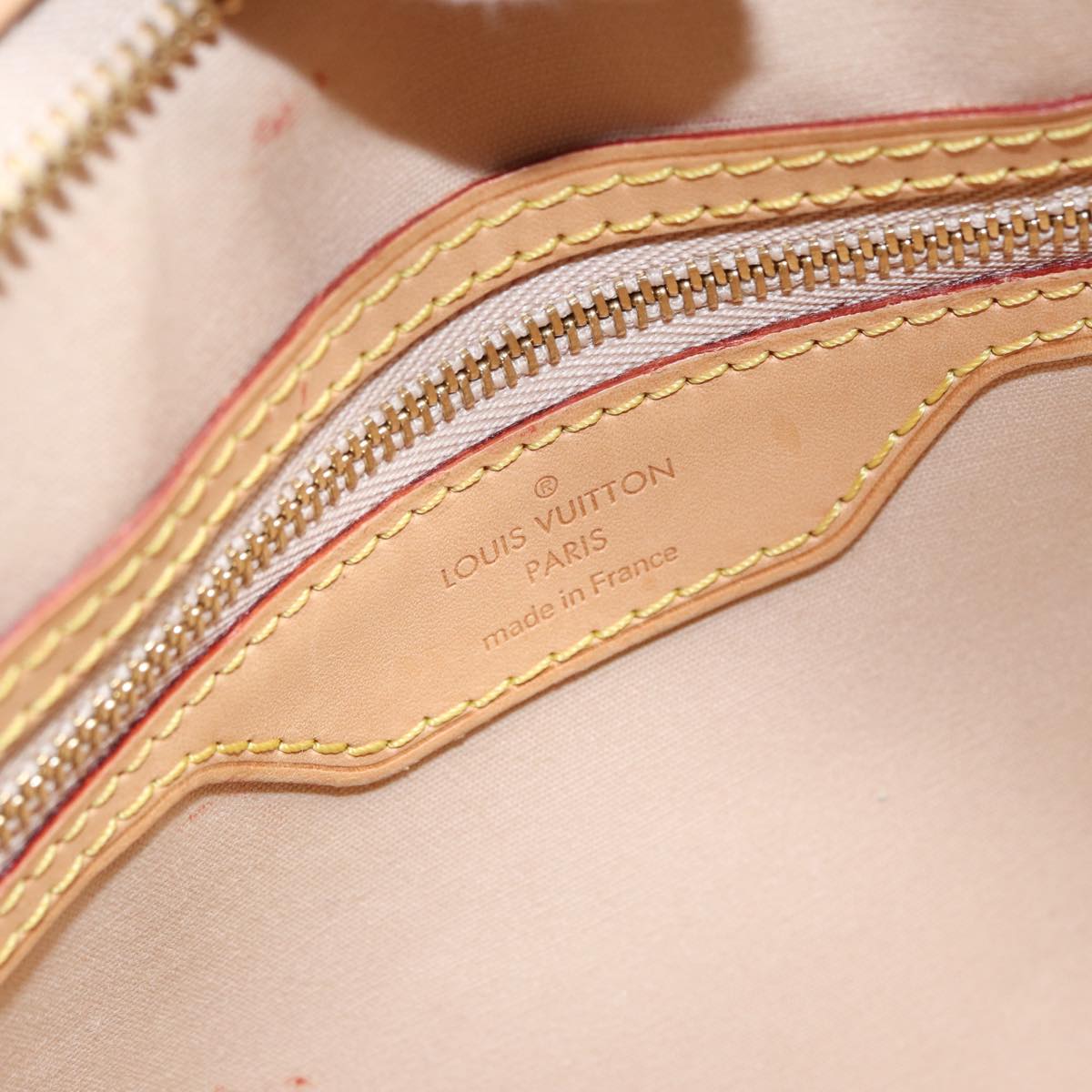 Louis Vuitton Blair Beige Patent Leather Handbag