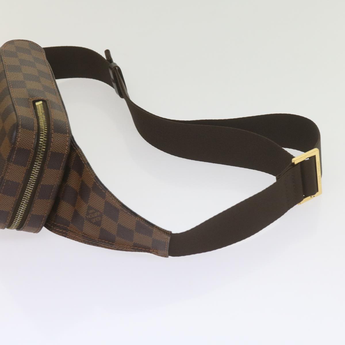 Louis Vuitton Geronimos Brown Canvas Shoulder Bag