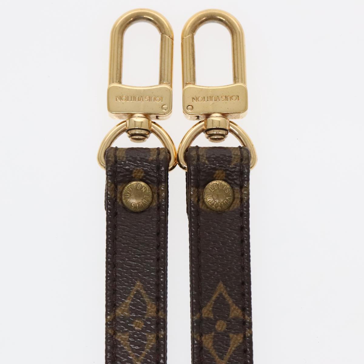 Louis Vuitton Shoulder Strap Brown Canvas Bag Jewelry