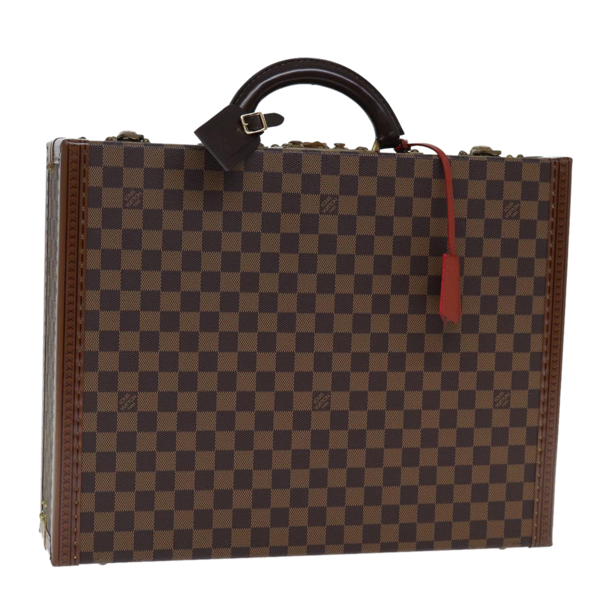 Louis Vuitton Attache Case Brown Canvas Travel Bag