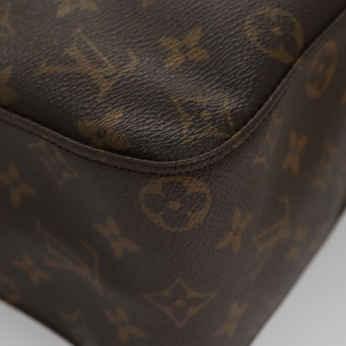 Louis Vuitton Looping Gm Brown Canvas Shoulder Bag