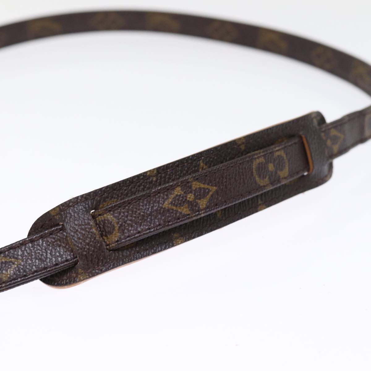 Louis Vuitton Shoulder Strap Brown Canvas Bag Jewelry