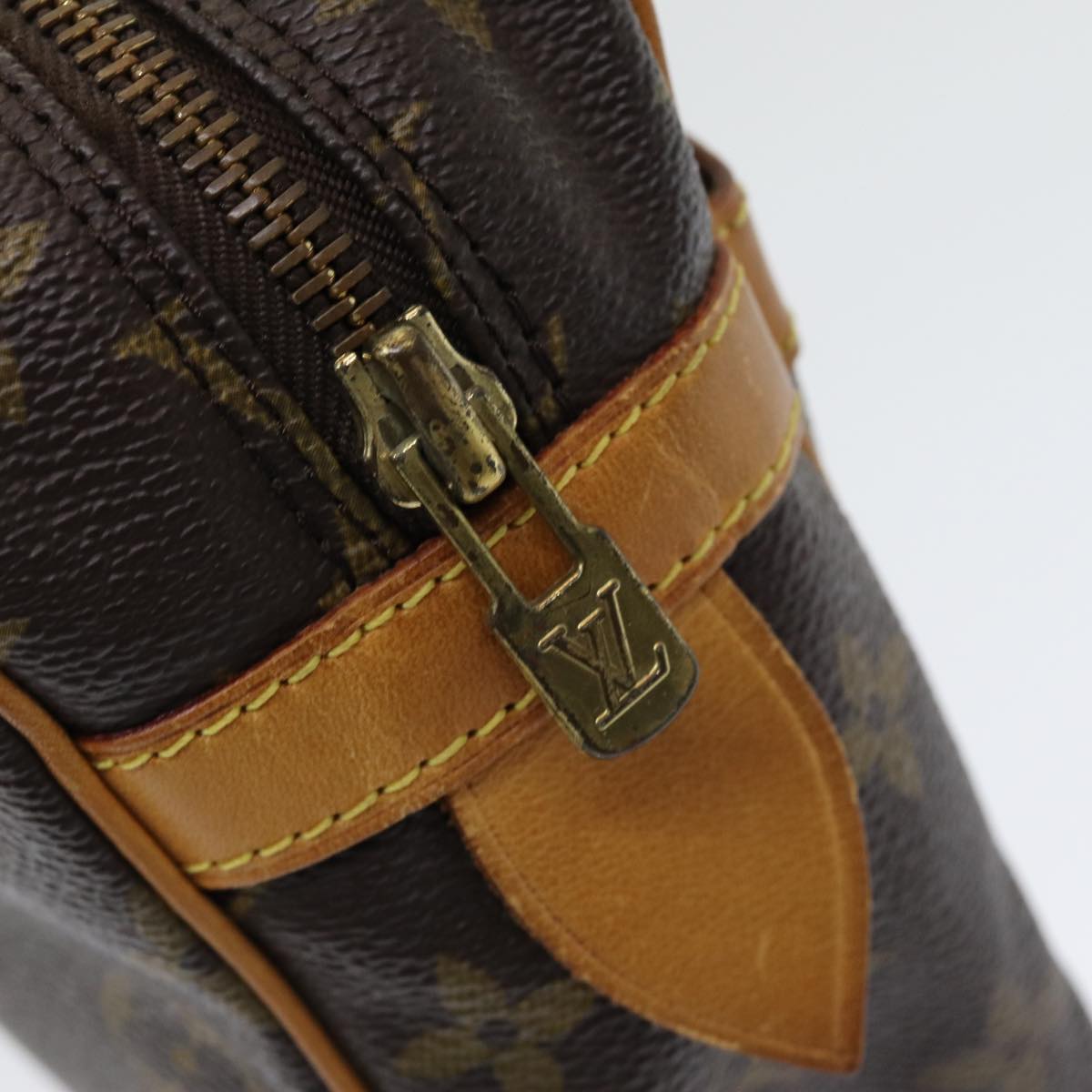 Louis Vuitton Compiegne 28 Brown Canvas Clutch Bag